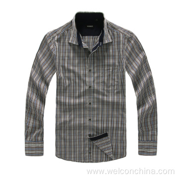 Soft Single Breasted Striped Mens Shirts